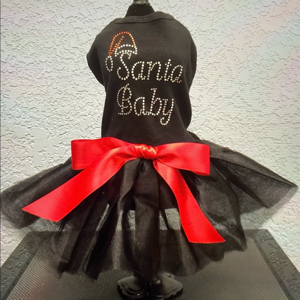 Santa Baby Black Tutu